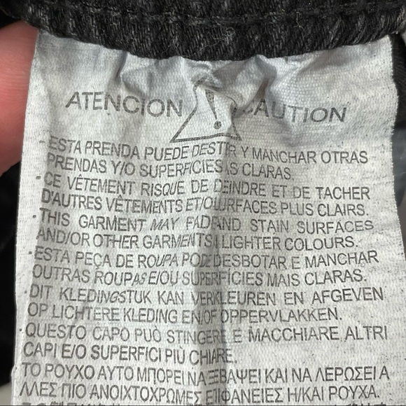 NWT Zara Black Elastic Paper Bag Waist Ultra High Rise 100% Cotton Jeans Size XL - Picture 14 of 16